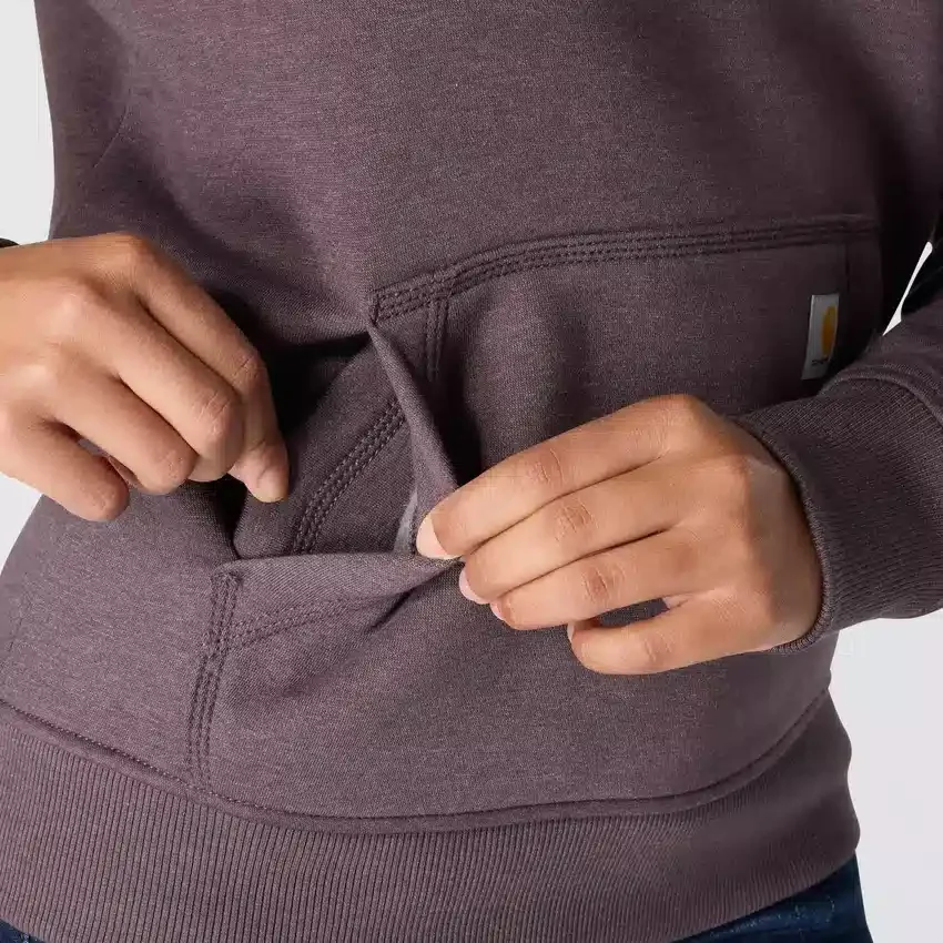 Ikonischer Clarksburg-Hoodie für Damen mit lockerem Schnitt, Fleecefutter und Logo