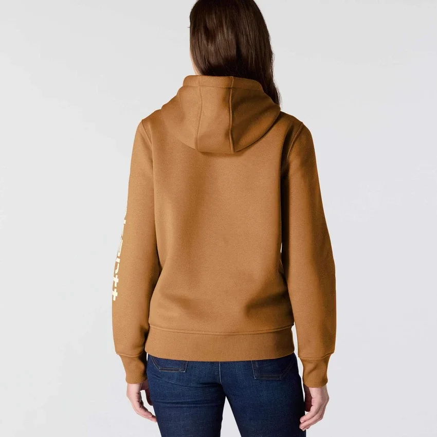 Ikonischer Clarksburg-Hoodie für Damen mit lockerem Schnitt, Fleecefutter und Logo
