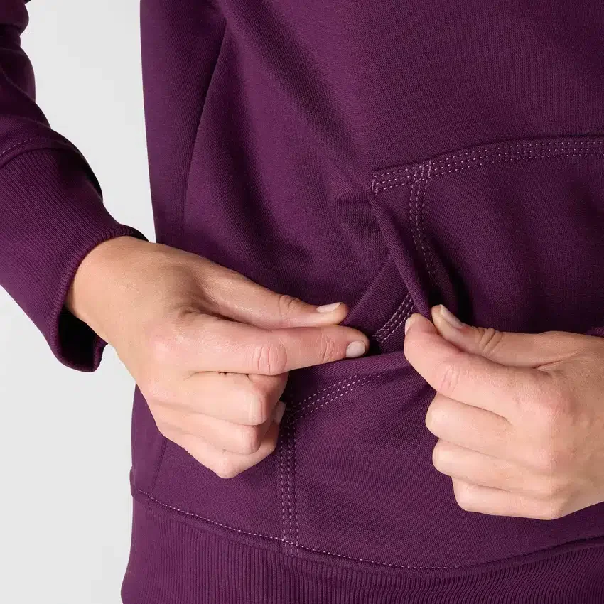 Ikonischer Clarksburg-Hoodie für Damen mit lockerem Schnitt, Fleecefutter und Logo