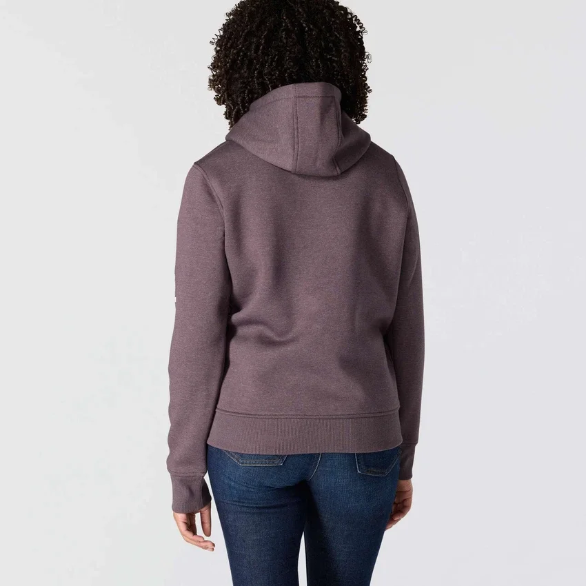Ikonischer Clarksburg-Hoodie für Damen mit lockerem Schnitt, Fleecefutter und Logo