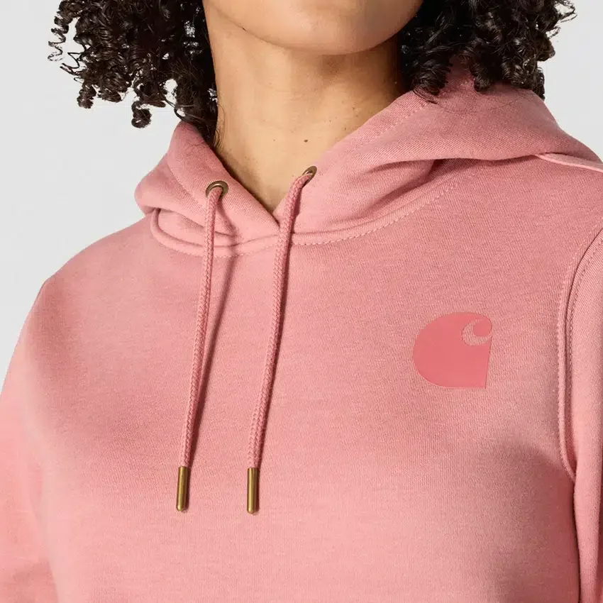 Ikonischer Clarksburg-Hoodie für Damen mit lockerem Schnitt, Fleecefutter und Logo