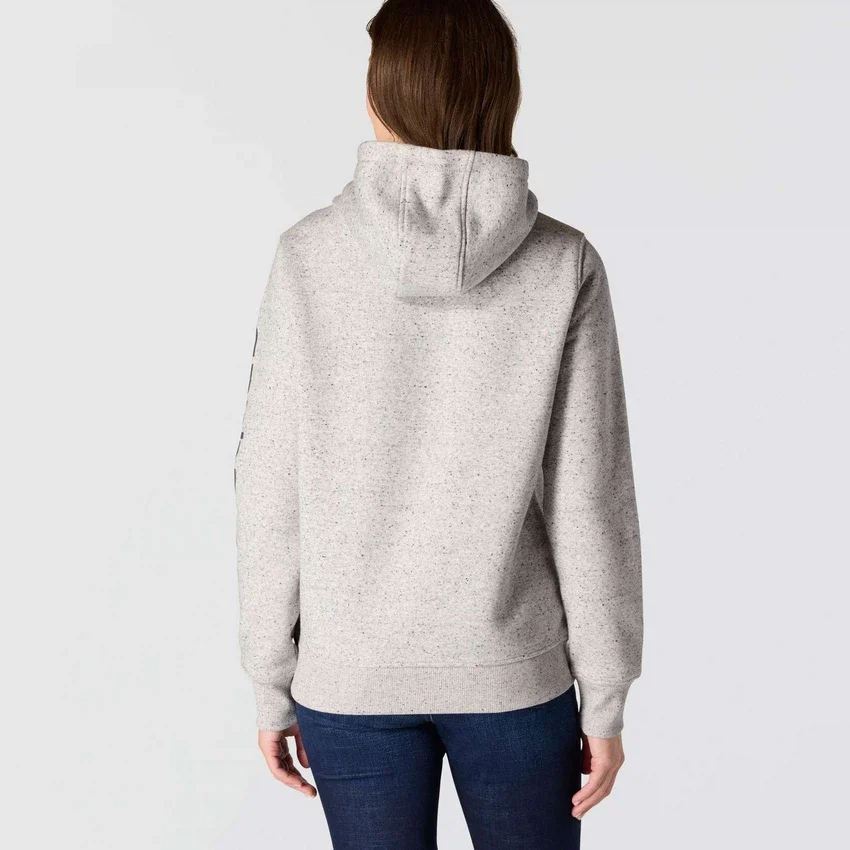 Ikonischer Clarksburg-Hoodie für Damen mit lockerem Schnitt, Fleecefutter und Logo