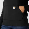Ikonischer Clarksburg-Hoodie für Damen mit lockerem Schnitt, Fleecefutter und Logo
