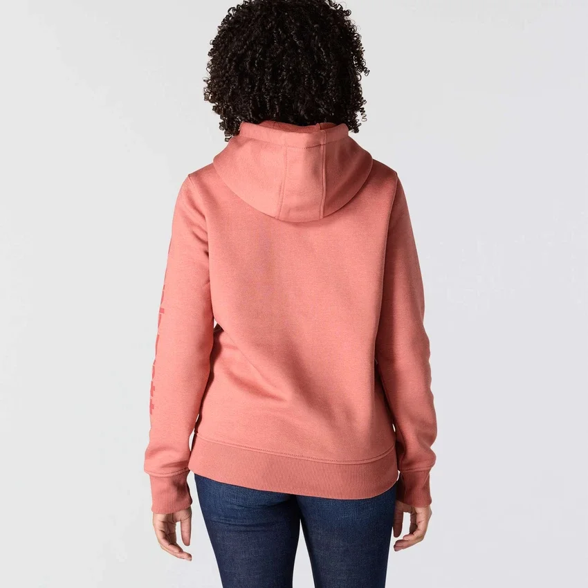 Ikonischer Clarksburg-Hoodie für Damen mit lockerem Schnitt, Fleecefutter und Logo