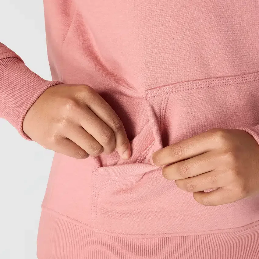 Ikonischer Clarksburg-Hoodie für Damen mit lockerem Schnitt, Fleecefutter und Logo
