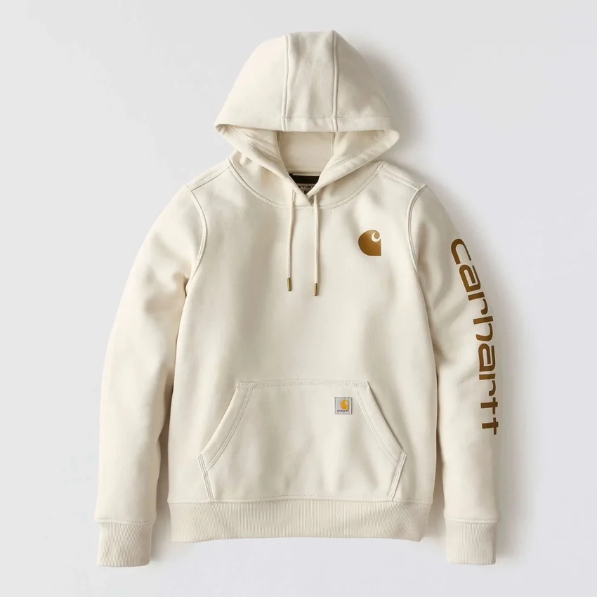 Ikonischer Clarksburg-Hoodie für Damen mit lockerem Schnitt, Fleecefutter und Logo