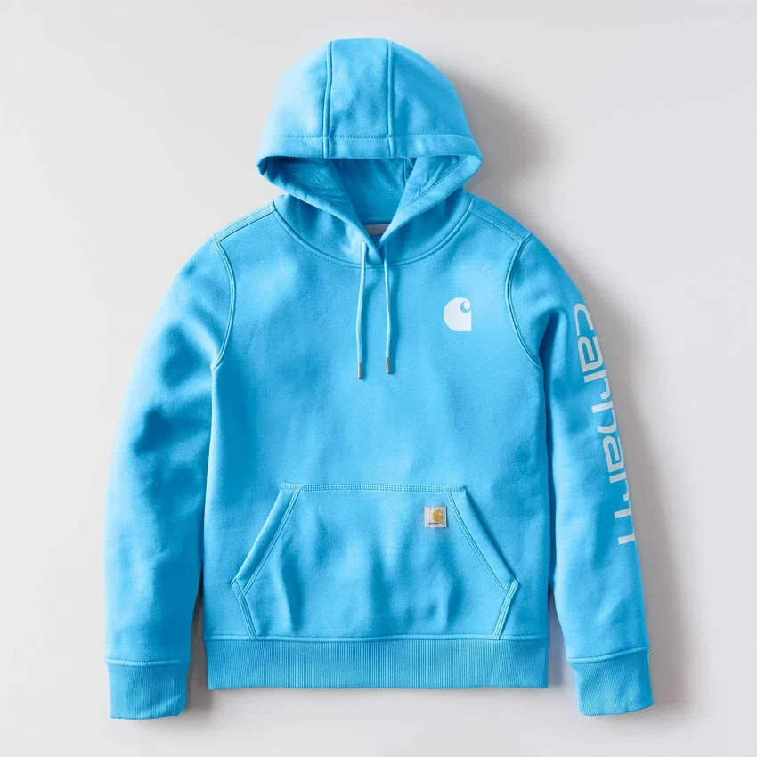 Ikonischer Clarksburg-Hoodie für Damen mit lockerem Schnitt, Fleecefutter und Logo
