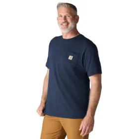 Ikonisches K87 Herren-Hemd mit Brusttasche, lockere Passform, schweres Baumwollgewebe