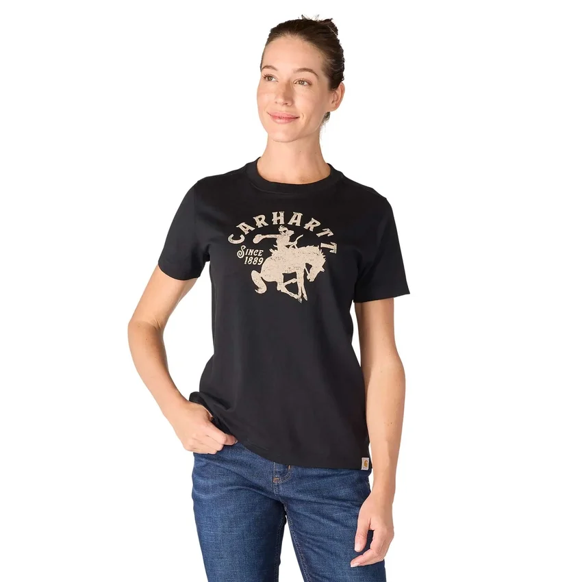 Irvine Relaxed Fit Hemd für Damen mit Pferdemotiv