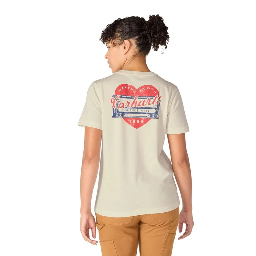 Irvine Relaxed Fit Heritage Heart Graphic Hemd für Damen