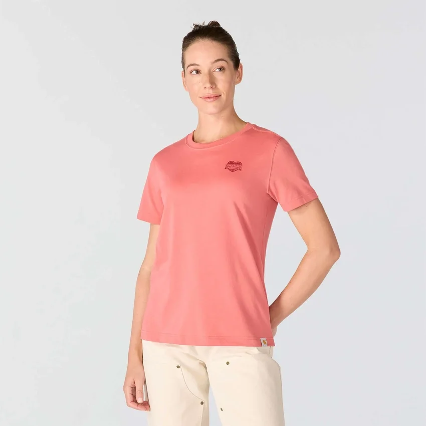 Irvine Relaxed Fit Heritage Heart Graphic Hemd für Damen