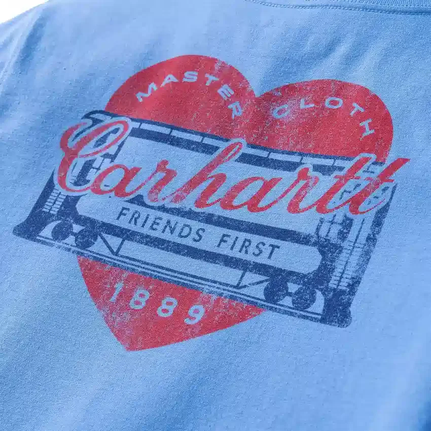 Irvine Relaxed Fit Heritage Heart Graphic Hemd für Damen