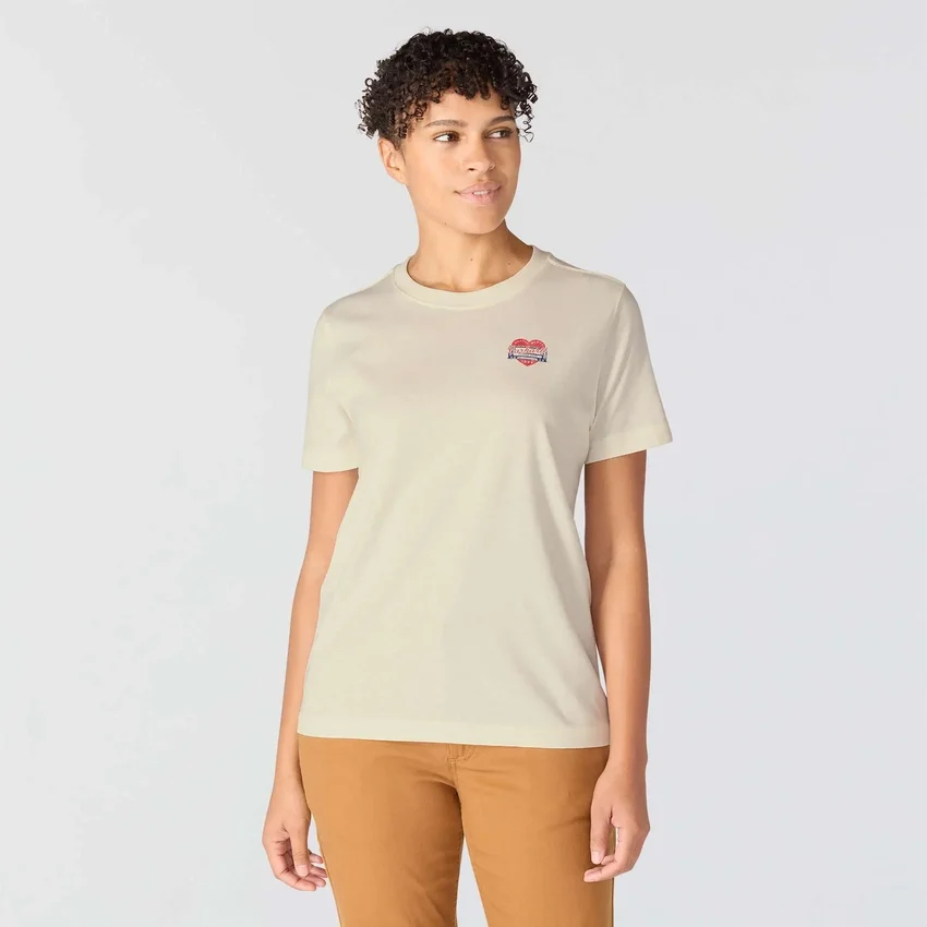 Irvine Relaxed Fit Heritage Heart Graphic Hemd für Damen