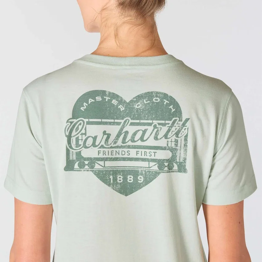 Irvine Relaxed Fit Heritage Heart Graphic Hemd für Damen