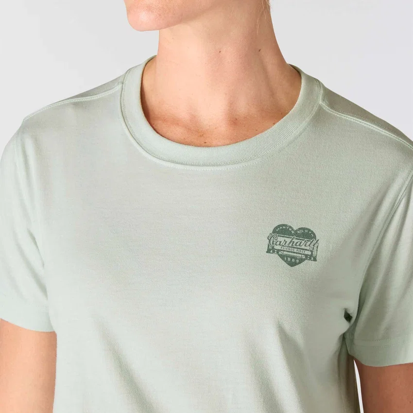 Irvine Relaxed Fit Heritage Heart Graphic Hemd für Damen
