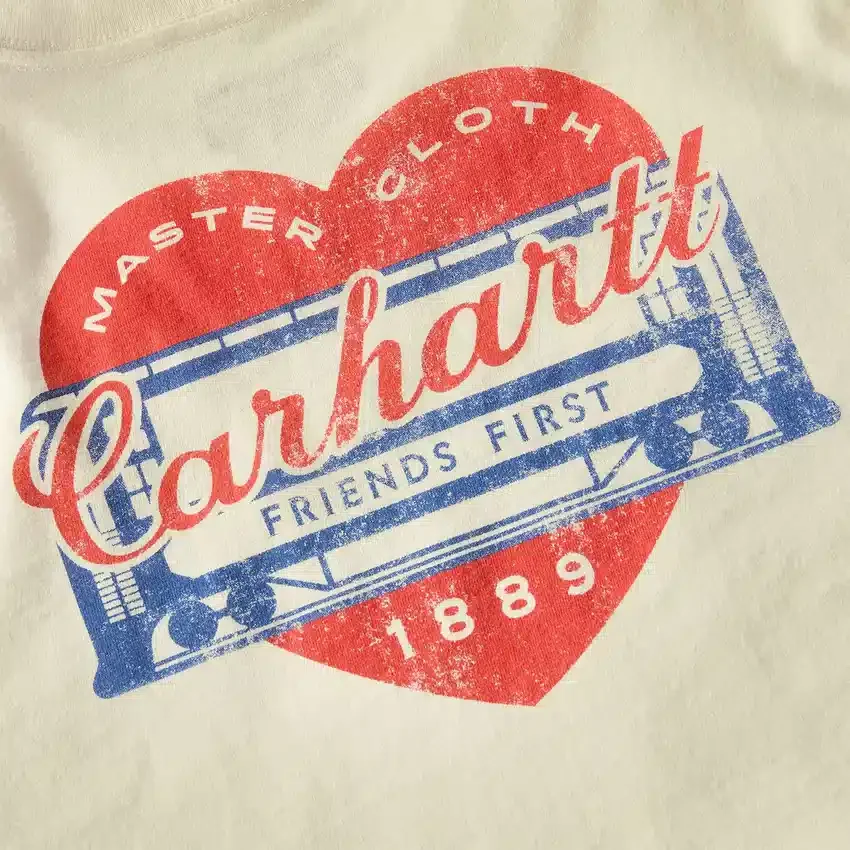 Irvine Relaxed Fit Heritage Heart Graphic Hemd für Damen