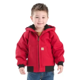 Isolierte Aktivjacke mit Kapuze aus Canvas für Jungen (Baby/Kleinkind)