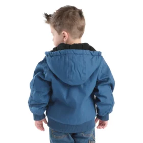 Isolierte Aktivjacke mit Kapuze aus Canvas für Jungen (Baby/Kleinkind)