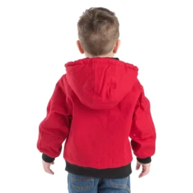 Isolierte Aktivjacke mit Kapuze aus Canvas für Jungen (Baby/Kleinkind)