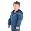 Isolierte Aktivjacke mit Kapuze aus Canvas für Jungen (Baby/Kleinkind)