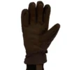 Isolierter Handschuh aus Baumwoll-Duck mit Kunstleder und geripptem Strickbund