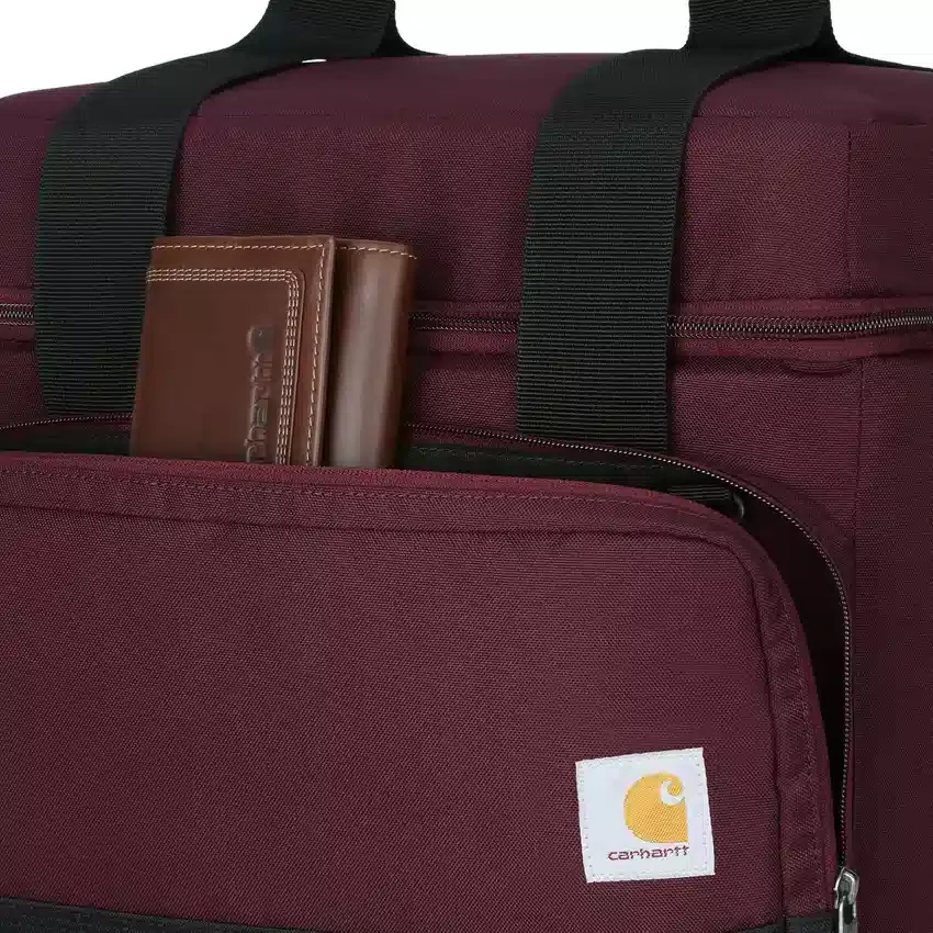 Isolierte Kühlbox mit zwei Fächern für 24 Dosen