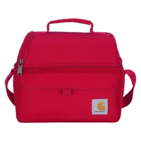 Isolierte Lunch-Kühltasche mit zwei Fächern für 12 Dosen