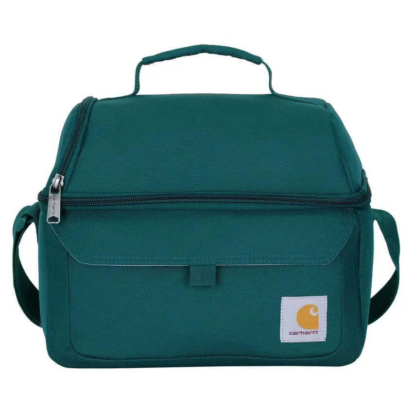 Isolierte Lunch-Kühltasche mit zwei Fächern für 12 Dosen