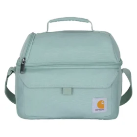 Isolierte Lunch-Kühltasche mit zwei Fächern für 12 Dosen