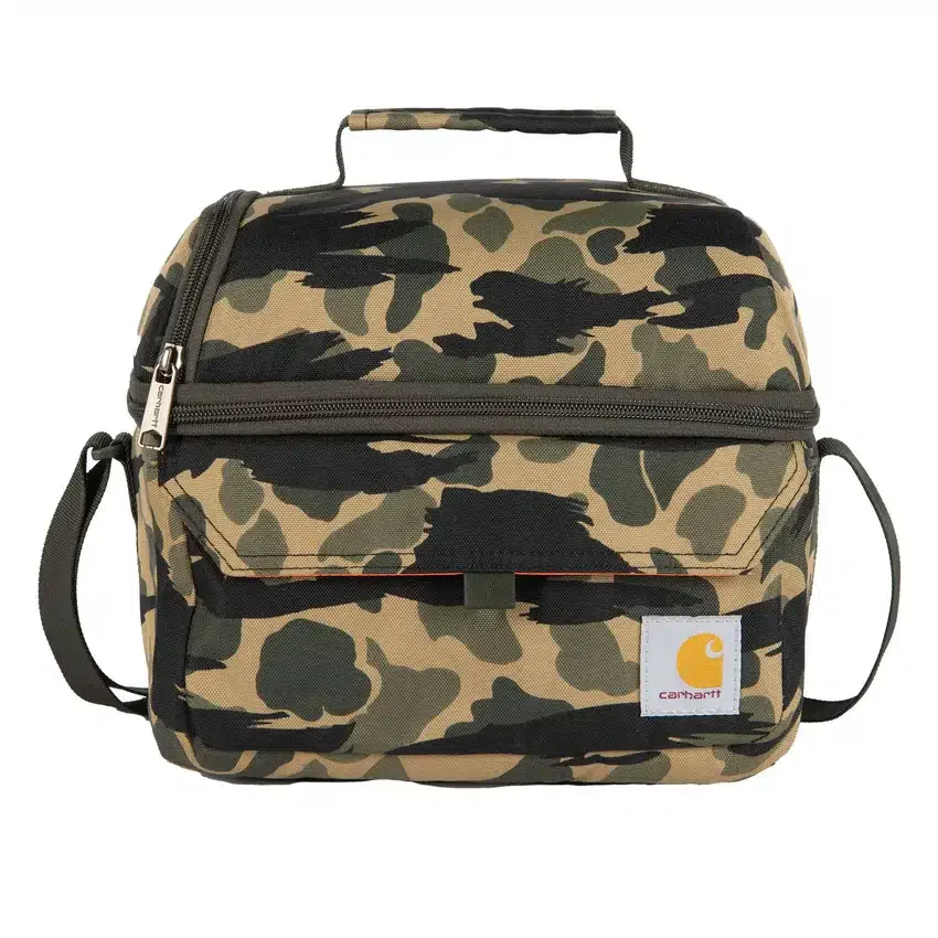 Isolierte Lunch-Kühltasche mit zwei Fächern für 12 Dosen