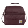 Isolierte Lunch-Kühltasche mit zwei Fächern für 12 Dosen