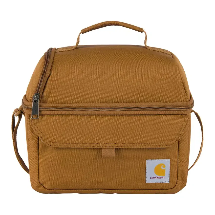 Isolierte Lunch-Kühltasche mit zwei Fächern für 12 Dosen
