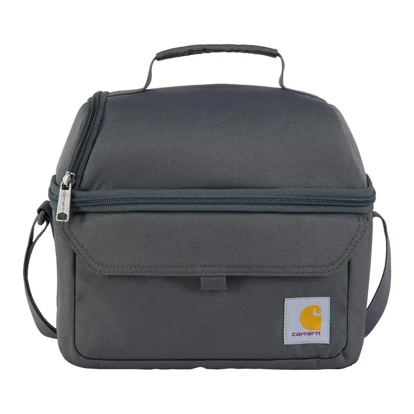 Isolierte Lunch-Kühltasche mit zwei Fächern für 12 Dosen