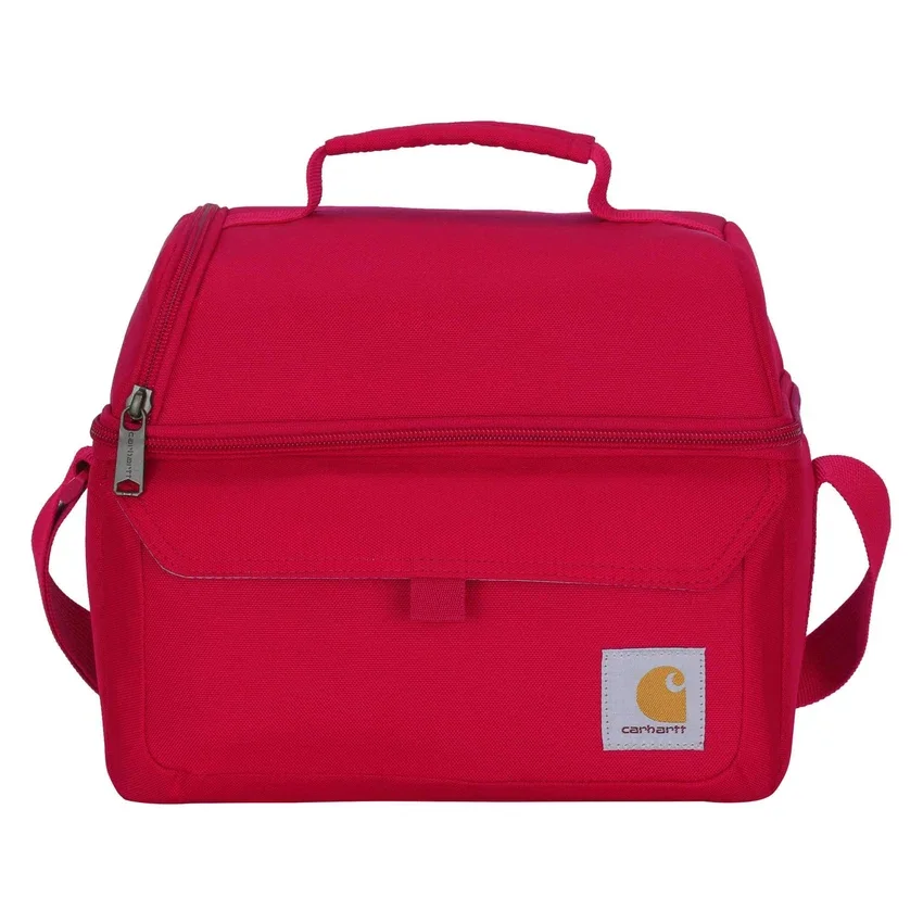 Isolierte Lunch-Kühltasche mit zwei Fächern für 12 Dosen