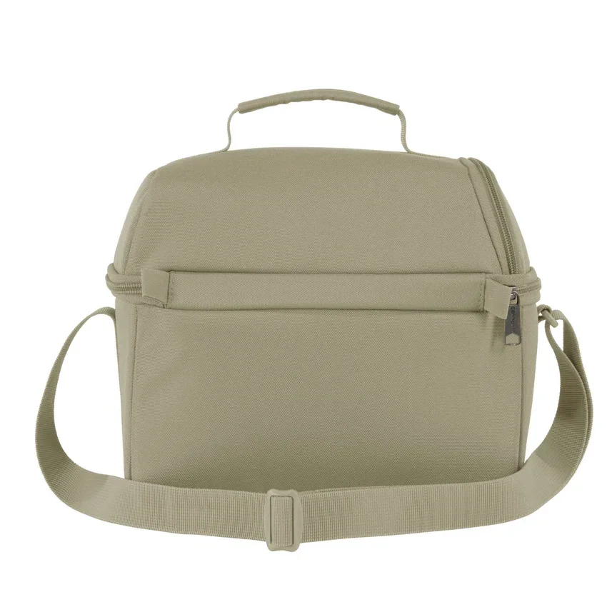 Isolierte Lunch-Kühltasche mit zwei Fächern für 12 Dosen