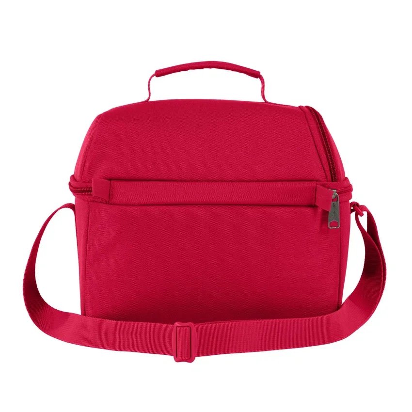 Isolierte Lunch-Kühltasche mit zwei Fächern für 12 Dosen
