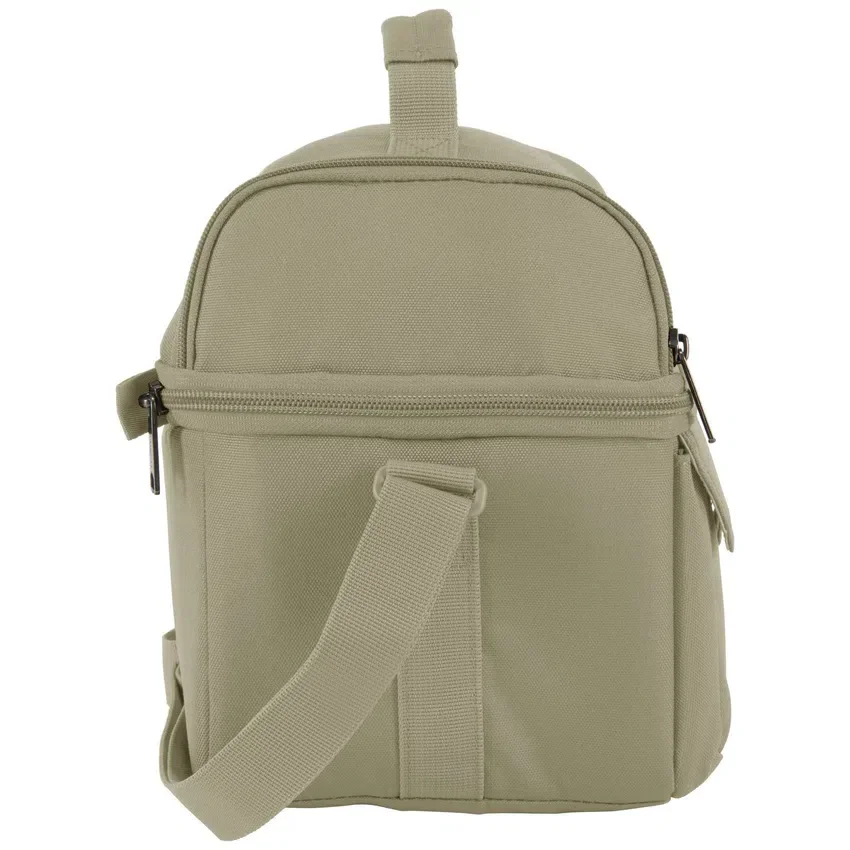 Isolierte Lunch-Kühltasche mit zwei Fächern für 12 Dosen