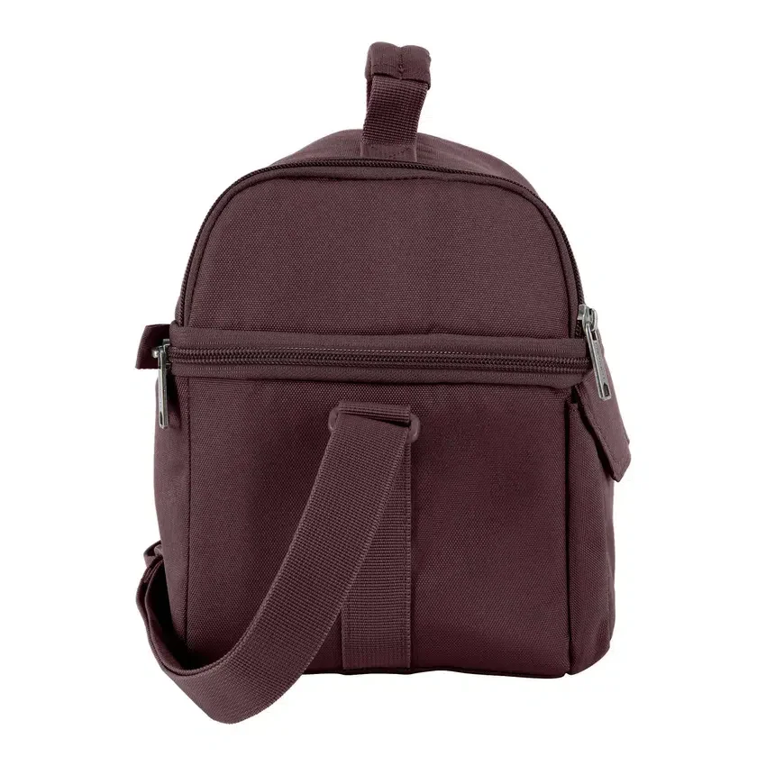 Isolierte Lunch-Kühltasche mit zwei Fächern für 12 Dosen