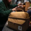 Isolierte Lunch-Kühltasche mit zwei Fächern für 12 Dosen