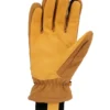 Isolierter Handschuh aus Baumwoll-Duck mit Kunstleder und geripptem Strickbund