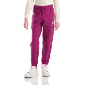 Jungen-Jogginghose mit elastischem Bund, gestepptem Jersey und Logo (Kinder/Jugend)