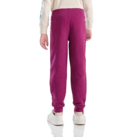 Jungen-Jogginghose mit elastischem Bund, gestepptem Jersey und Logo (Kinder/Jugend)