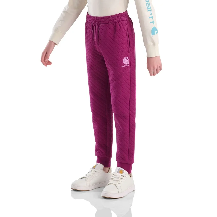 Jungen-Jogginghose mit elastischem Bund, gestepptem Jersey und Logo (Kinder/Jugend)