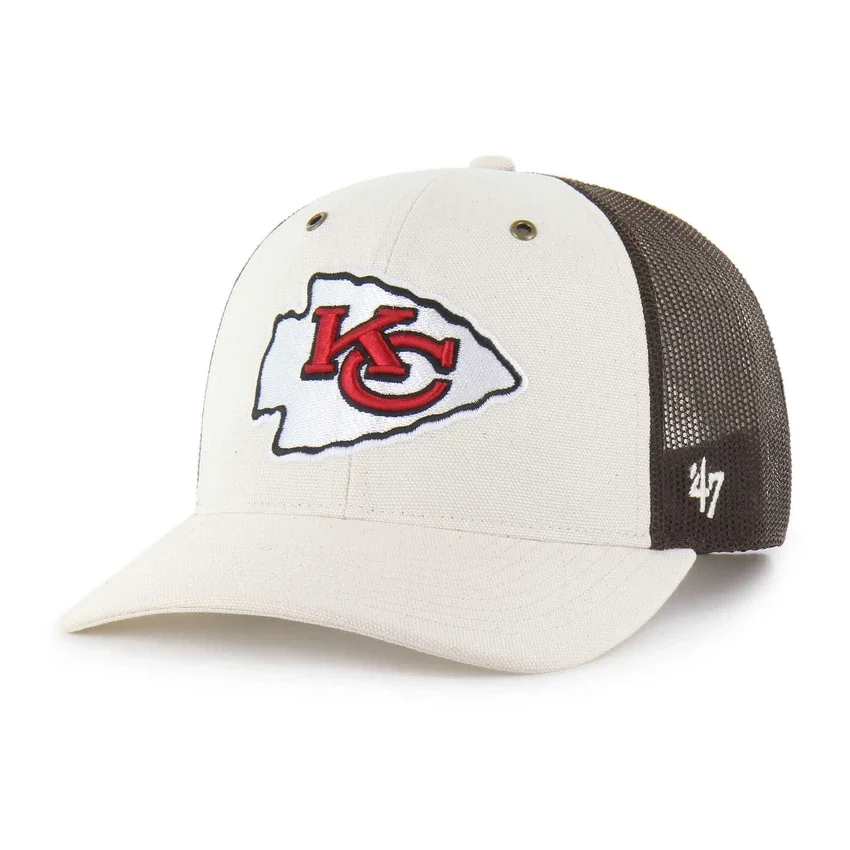 Kansas City Chiefs '47 Ungefärbte Trucker-Kappe, lockere Passform