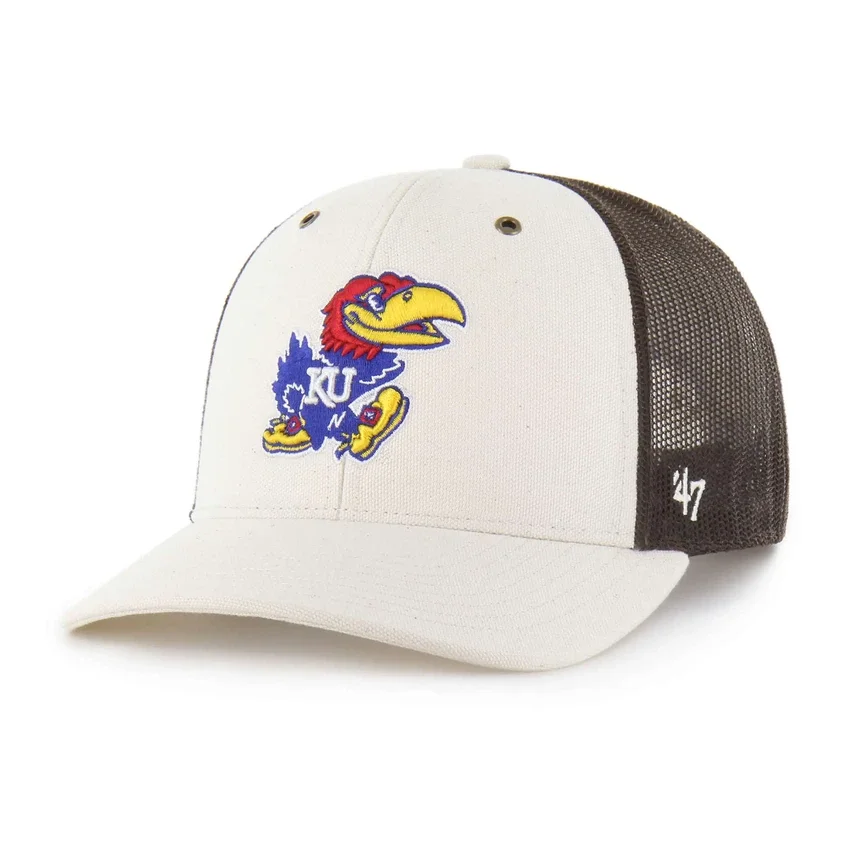 Kansas Jayhawks '47 Ungefärbte Trucker-Kappe