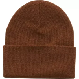 Kinder-Strickmütze mit farblich abgestimmtem Aufnäher (Baby, Kleinkind, Kind, Jugend)