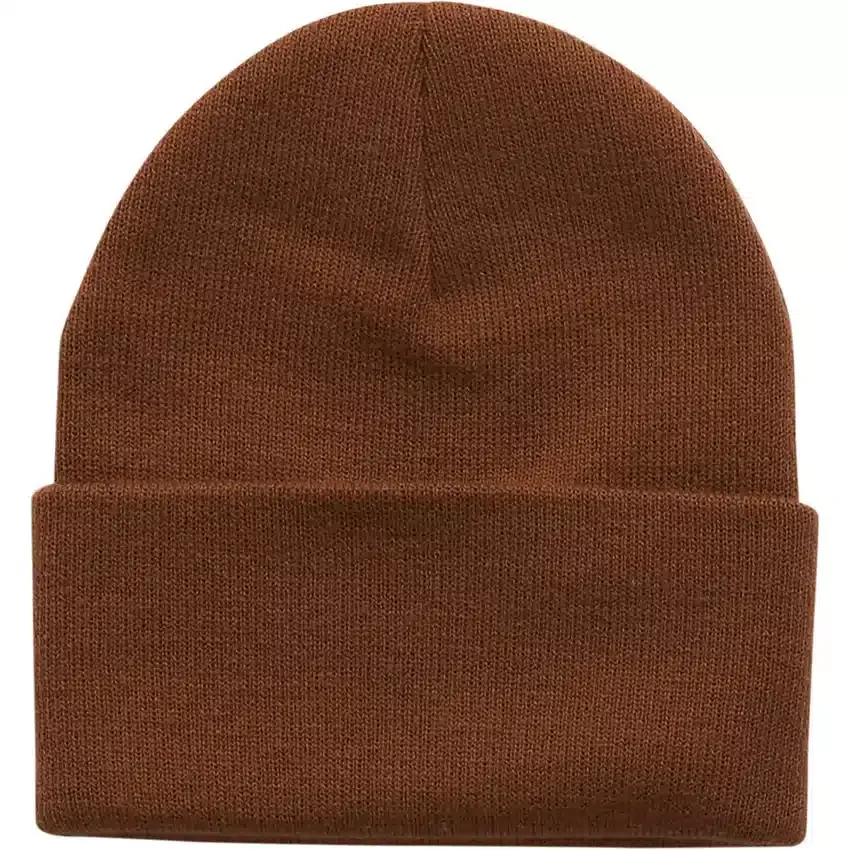 Kinder-Strickmütze mit farblich abgestimmtem Aufnäher (Baby, Kleinkind, Kind, Jugend)