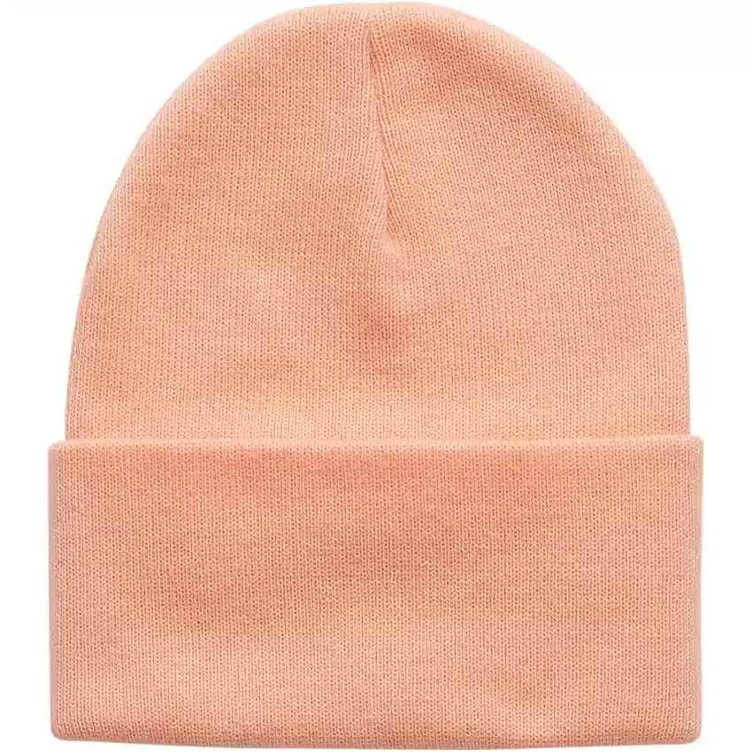 Kinder-Strickmütze mit farblich abgestimmtem Aufnäher (Baby, Kleinkind, Kind, Jugend)