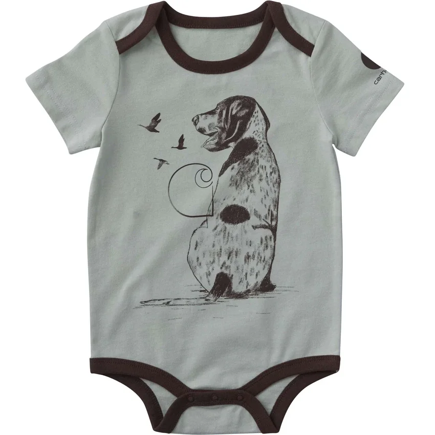 Kurzarm-Body für Jungen mit Hundemotiv (Baby)