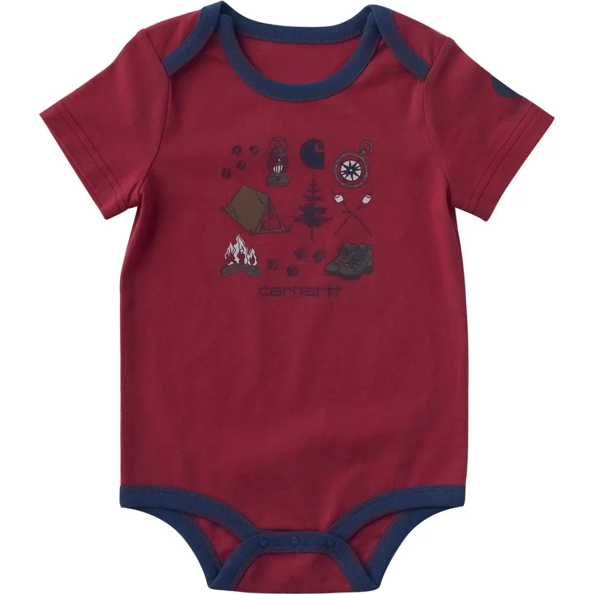 Kurzarm-Camping-Body für Jungen (Baby)